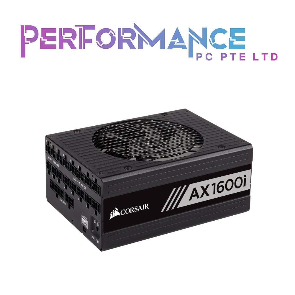 CORSAIR AX1600i Digital ATX Power Supply — 1600 Watt 80 PLUS Titanium Fully-Modular PSU (10 YEARS WARRANTY BY CONVERGENT SYSTEMS PTE LTD)