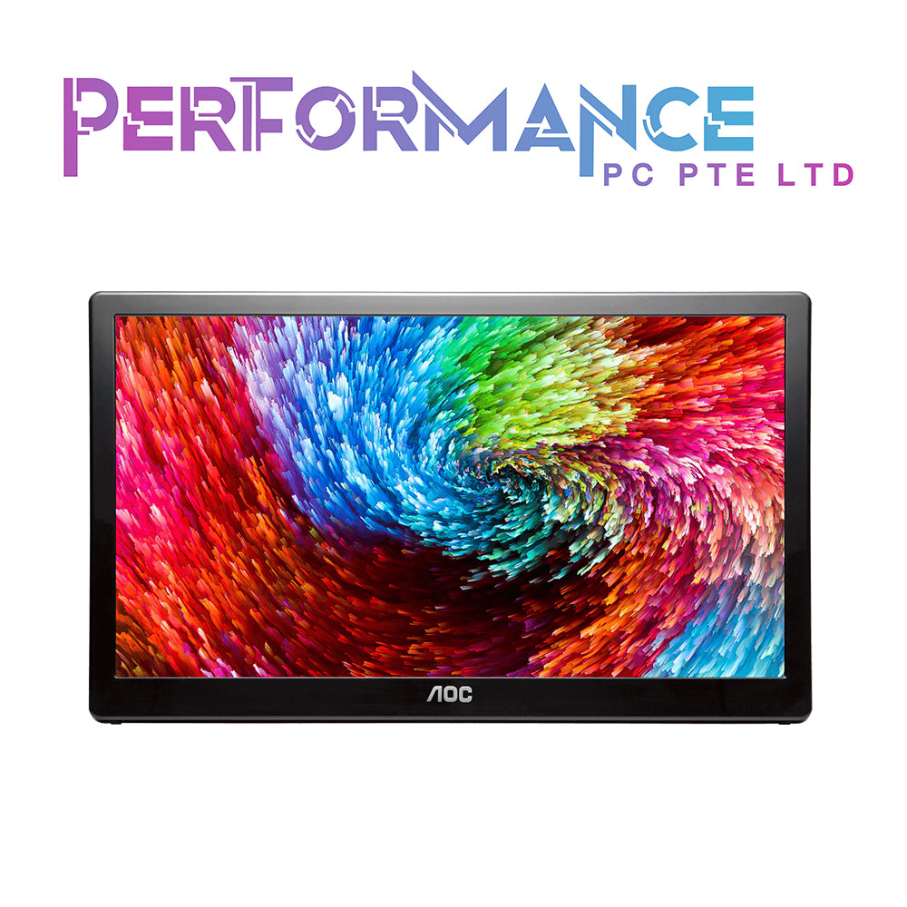 AOC E1659FWU 15.6 inch USB Portable Monitor 1366x768 / USB Type-A / USB Powered / USB connection only (3 YEARS WARRANTY BY CORBELL TECHNOLOGY PTE LTD)