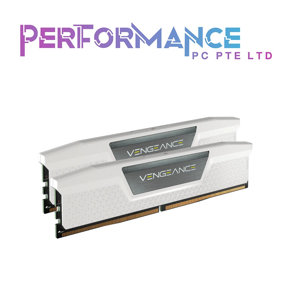 CORSAIR VENGEANCE DDR5 32GB (2x16GB) DRAM 4800MHz/5200MHz/5600MHz Memory Kit Black/White (LIMITED LIFETIME WARRANTY BY CONVERGENT SYSTEMS PTE LTD)