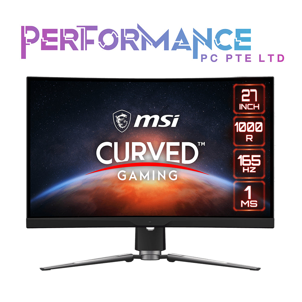 MSI MPG ARTYMIS 273CQR 27"/WQHD/Curved 1000R/VA Panel/165hz/1ms (MPRT)/HDR 400/Less Blue Light/KVM/Mystic Light/Adaptive Sync (3 YEARS WARRANTY BY CORBELL TECHNOLOGY PTE LTD)