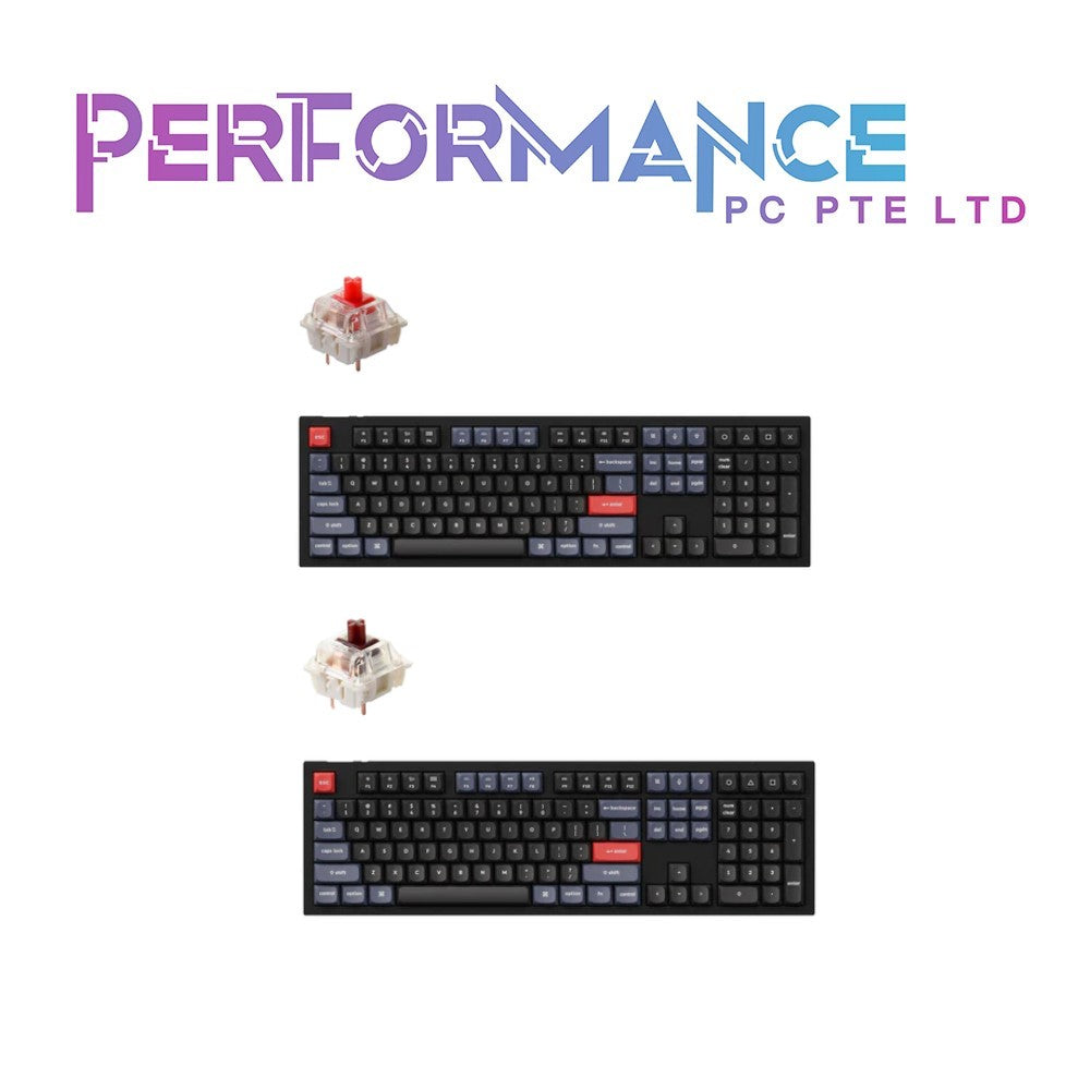 KEYCHRON Q6 Swappable RGB Backlight Red/Brown Switch - Grey/Black (1 YEAR WARRANTY BY TECH DYNAMIC PTE LTD)