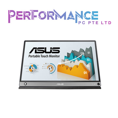 ASUS ZenScreen Touch MB16AMT USB portable monitor — 15.6-inch, IPS, Full HD, 10-point Touch, Built-in Battery, Hybrid Signal Solution, USB Type-C, Micro-HDMI (3 YEARS WARRANTY BY AVERTEK ENTERPRISES PTE LTD)