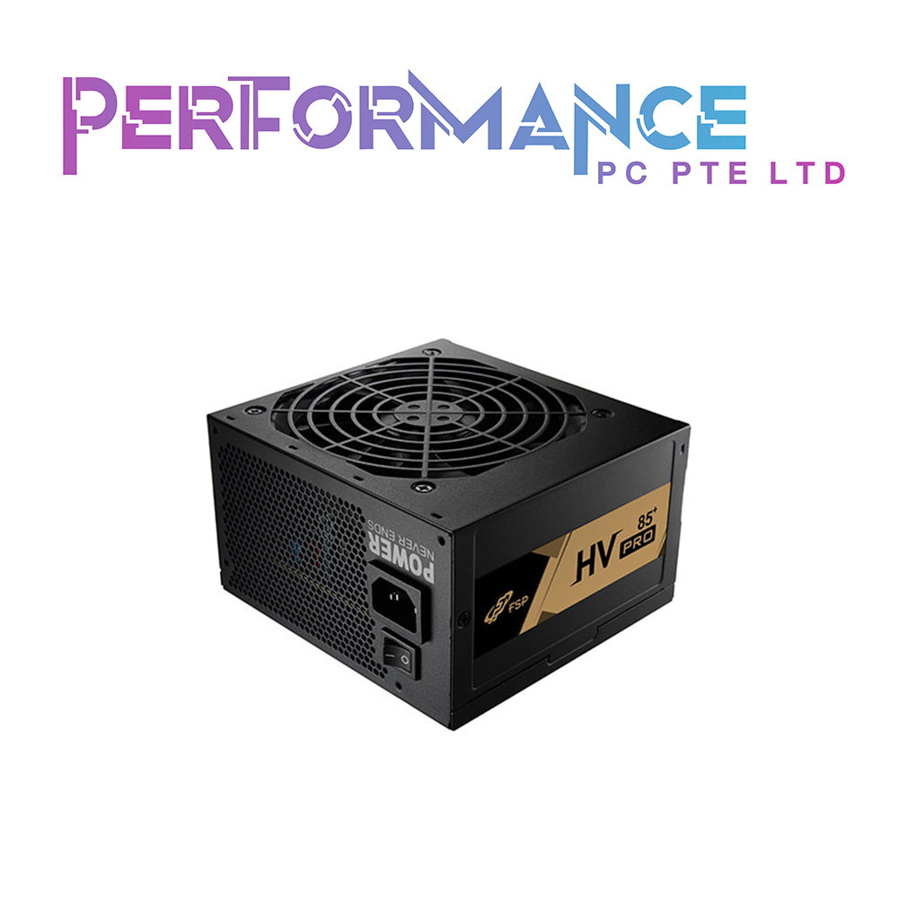 FSP HV PRO 85+ 550W/650W. Black cables, DC-DC 80PLUS BRONZE PSU (3 Years Warranty By Tech Dynamic Pte Ltd)