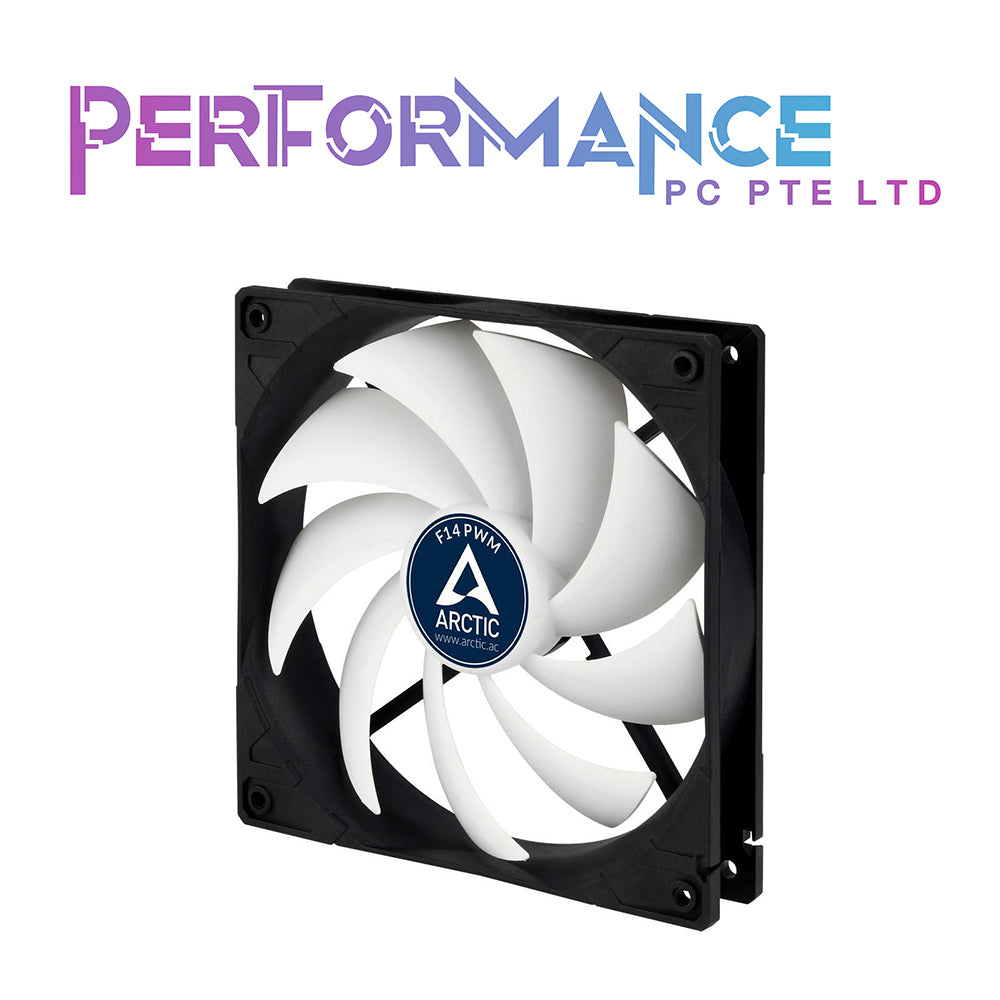 ARCTIC F14 PWM Fan, 4 pin (Black) (6 YEARS WARRANTY BY TECH DYNAMIC PTE LTD)