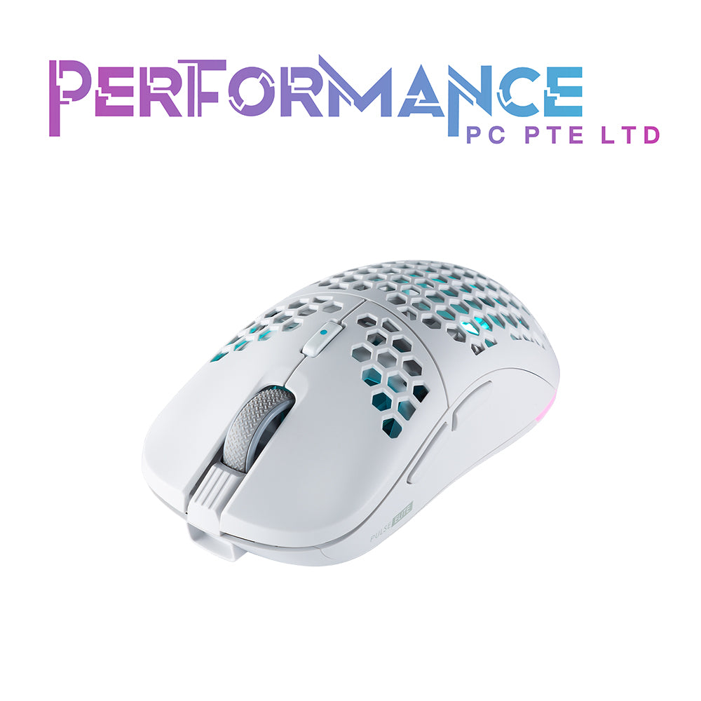 Tecware Pulse Elite 19K DPI Hotswap Wireless Gaming Mouse White/Black (1 YEAR WARRANTY BY TECH DYNAMIC PTE LTD)