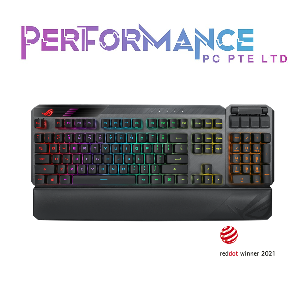 ASUS ROG Claymore II Wireless Modular Gaming Mechanical Keyboard ROG RX Switches, detachable numpad & wrist rest (2 YEARS WARRANTY BY BAN LEONG TECHNOLOGIES PTE LTD)