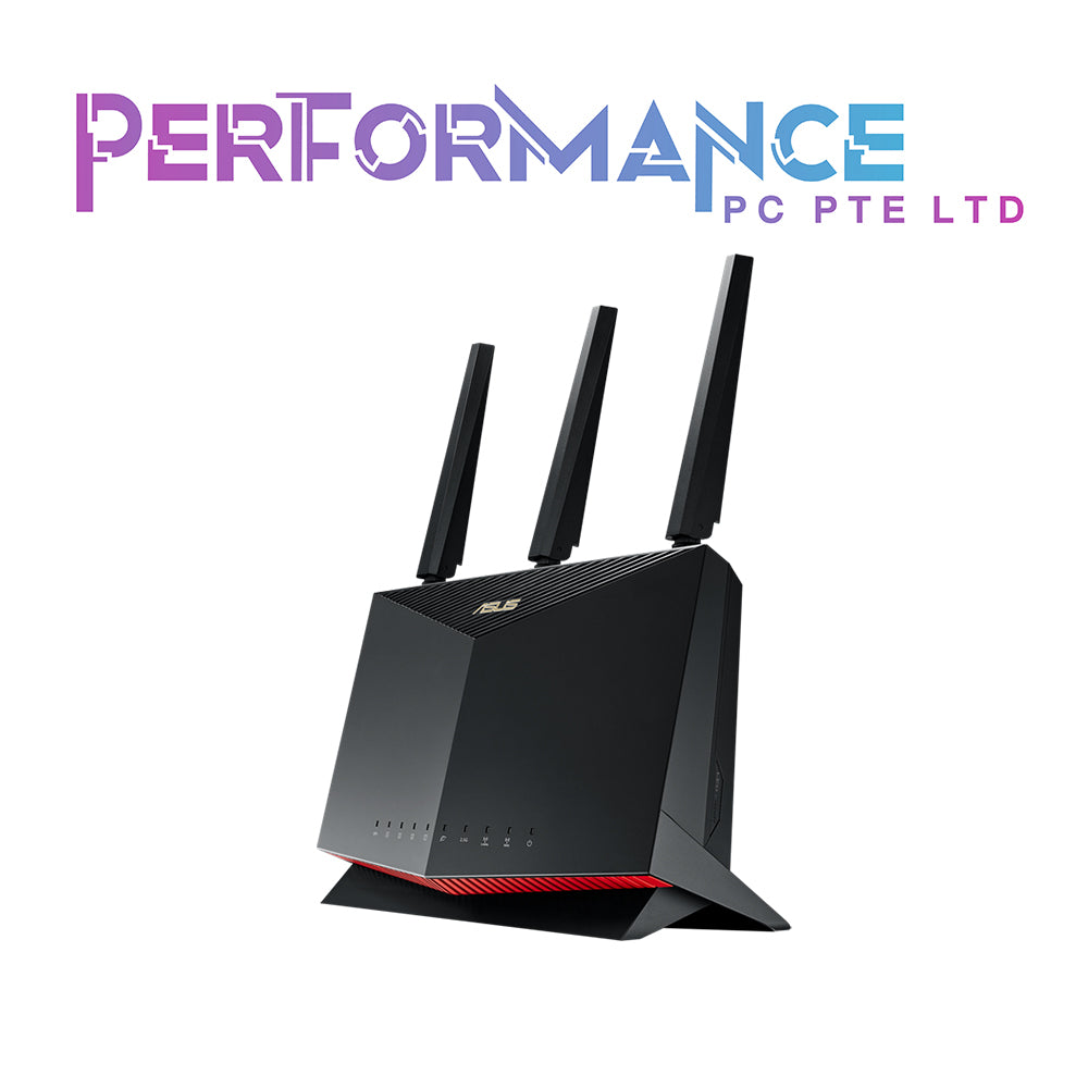 ASUS RT-AX86S AX5700 Dual Band WiFi 6 Gaming Router, PS5 compatible, Mobile Game Mode, Lifetime Free Internet Security, Mesh WiFi support, 2.5G Port, Gaming Port, Adaptive QoS, Port Forwarding (3 YEARS WARRANTY BY AVERTEK ENTERPRISES PTE LTD)