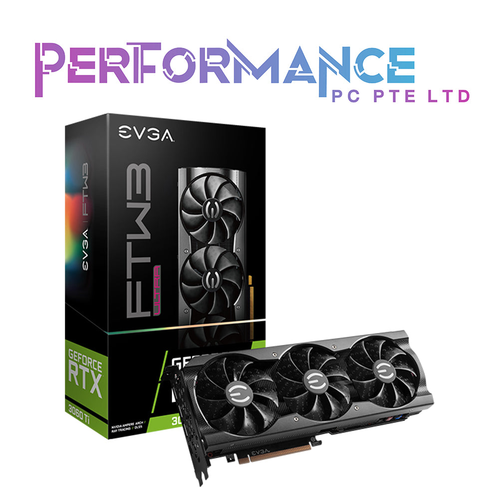 EVGA RTX 3060 Ti RTX 3060Ti FTW3 ULTRA GAMING 8GB GDDR6 LHR (3 YEARS WARRANTY BY TECH DYNAMIC PTE LTD)