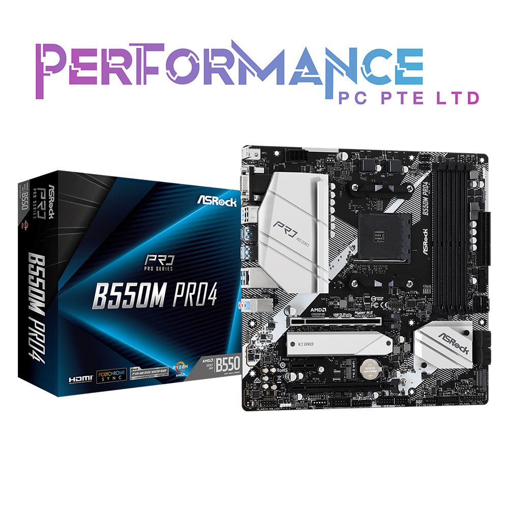 ASRock B550M PRO4 (3 Years Warranty By Tech Dynamic Pte Ltd)