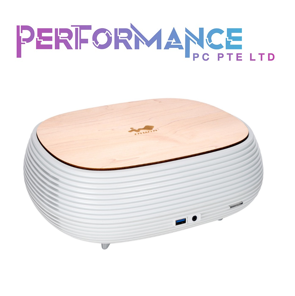 Mini Pc Inwin B1 InWin B1 Pure White Mini-ITX Chassis with 200Watts 80+Gold PSU and Woo ...