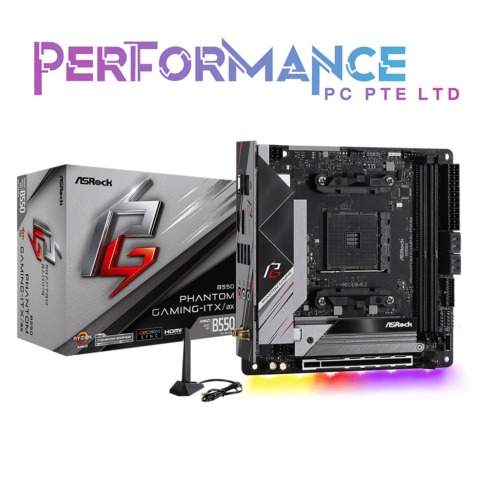 ASRock B550 PHANTOM GAMING-ITX/AX (3 Years Warranty By Tech Dynamic Pte Ltd)