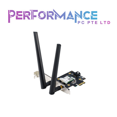 ASUS PCE-AX3000 AX3000 Dual Band PCI-E WiFi 6 (802.11ax). Supporting 160MHz, Bluetooth 5.0, WPA3 network security, OFDMA and MU-MIMO (3 YEARS WARRANTY BY AVERTEK ENTERPRISES PTE LTD)
