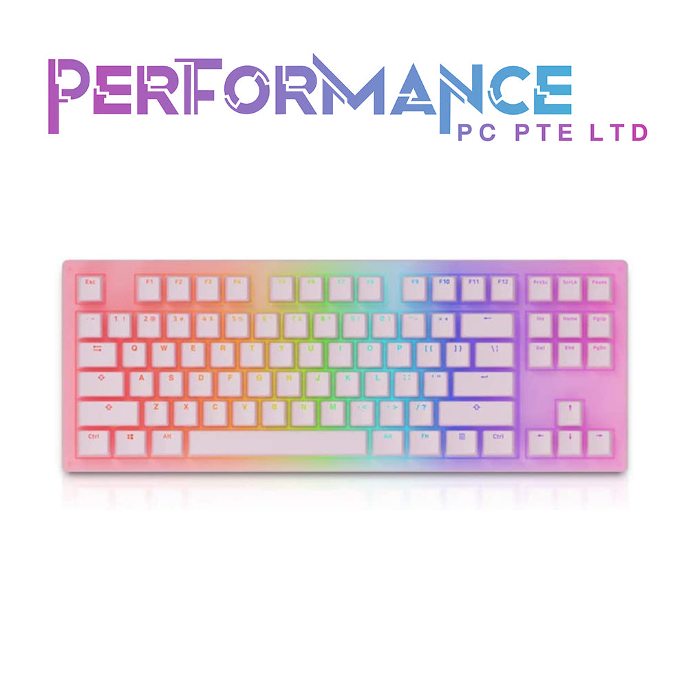 AKKO Keyboard 3087 RGB - Sakura Jelly (Gateron Yellow Linear) (1 YEAR WARRANTY BY TECH DYNAMIC PTE LTD)