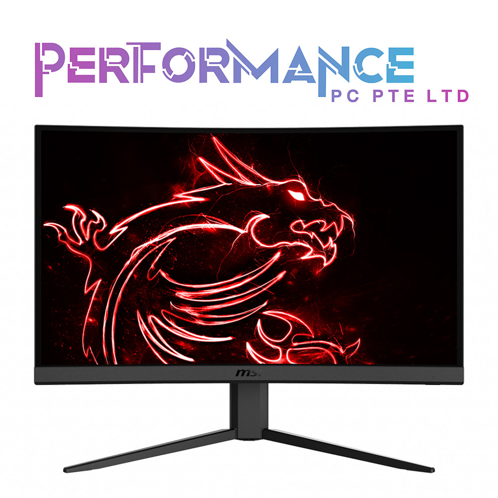 MSI Optix G24C4 1920 x 1080 1ms 144Hz AMD FreeSync Anti-Flicker Low Blue Light Frameless Design Anti-Glare Backit LED Curved Gaming Monitor (3 YEARS WARRANTY BY CORBELL TECHNOLOGY PTE LTD)