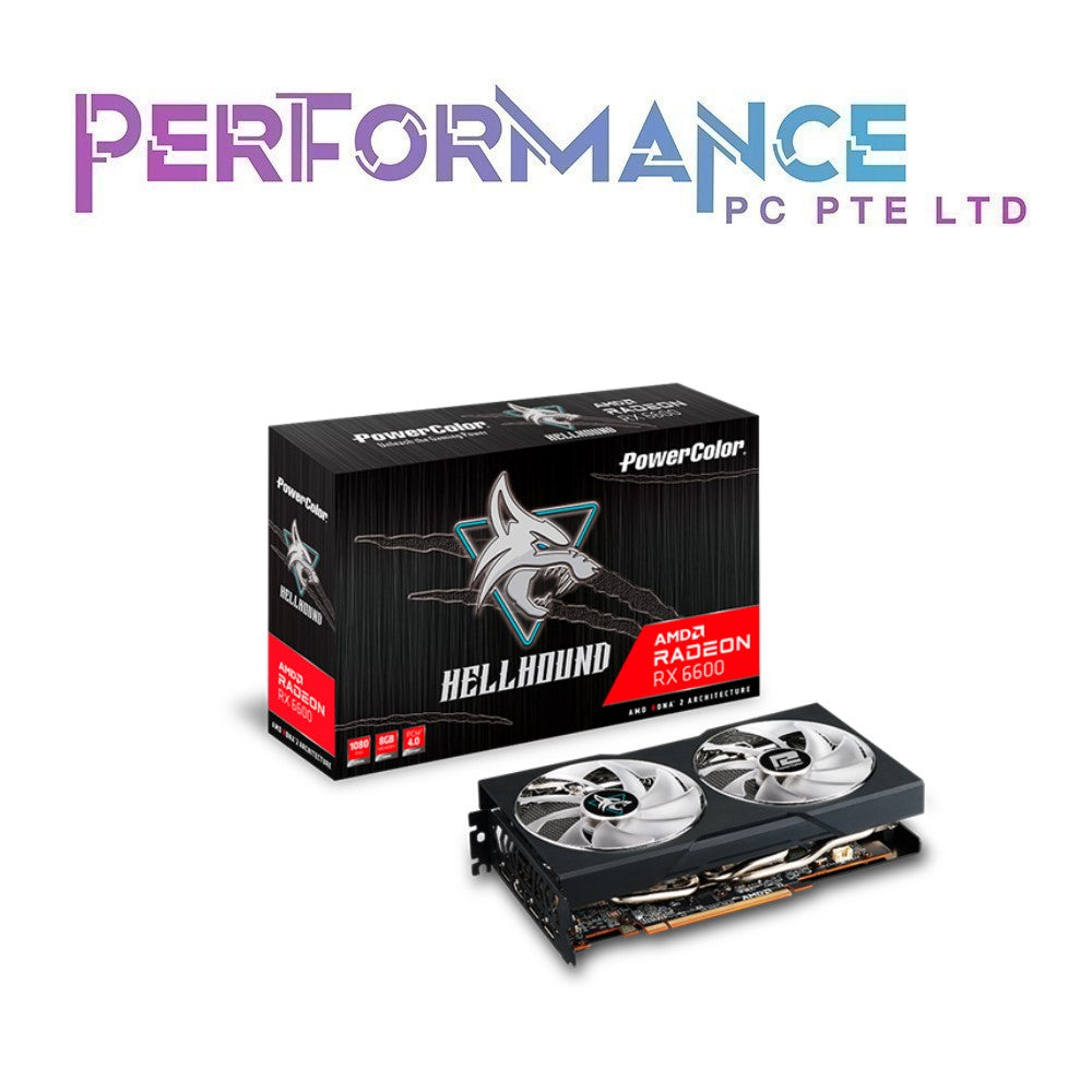 Powercolor Hellhound AMD Radeon RX 6600 RX6600 8GB GDDR6 (3 YEARS WARRANTY BY BAN LEONG TECHNOLOGIES PTE LTD)