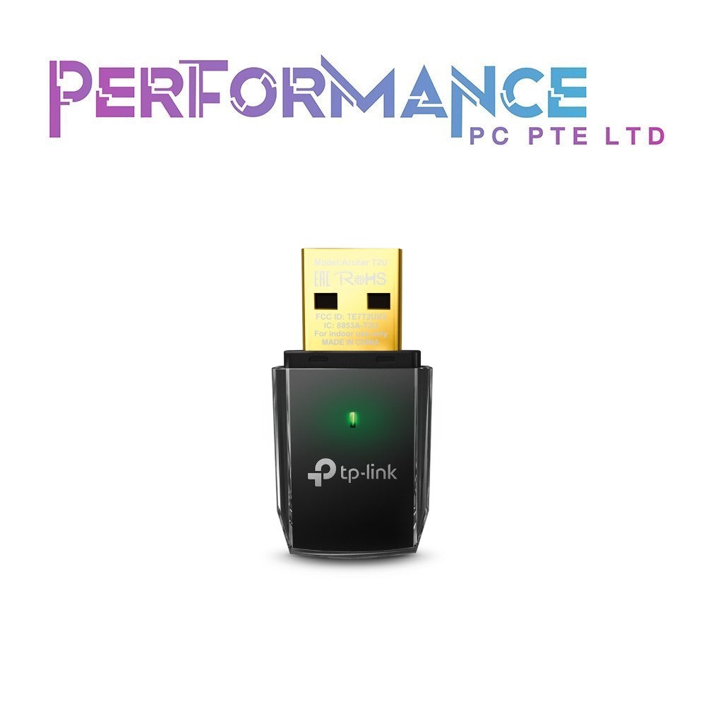 TP-Link Archer T2U AC600 Wireless Dual Band USB Adapter (3 YEARS WARRANTY BY BAN LEONG TECHNOLOGIES PTE LTD)