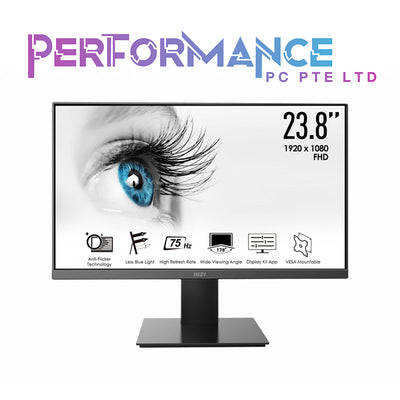 MSI Pro MP241X Full FHD Anti-Glare 5ms 1920 x 1080 75Hz Refresh Rate FHD 24” Monitor (3 YEARS WARRANTY BY CORBELL TECHNOLOGY PTE LTD)