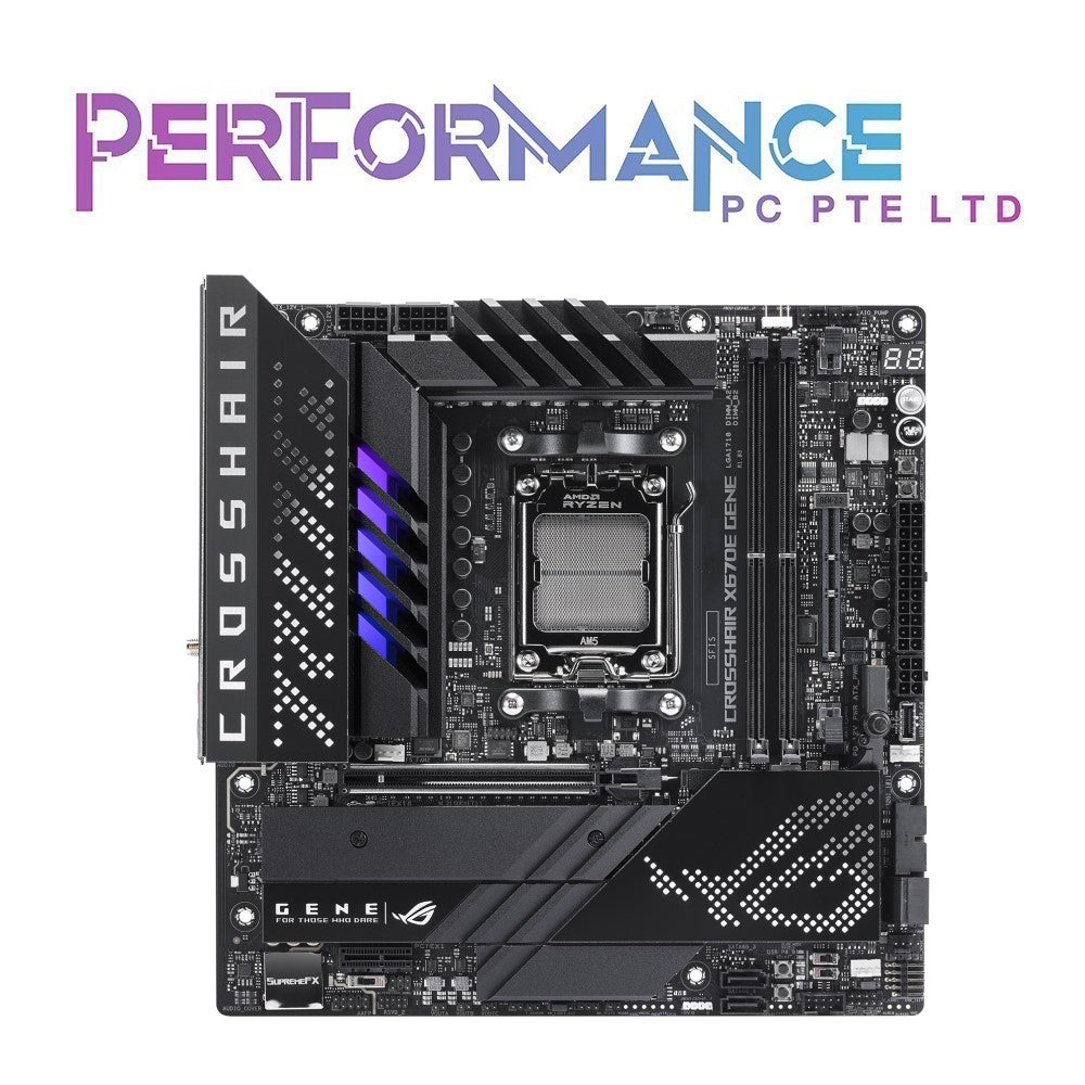 ASUS ROG CROSSHAIR X670E GENE Motherboard, X670 E GENE Motherboard X 670 E GENE (3 YEARS WARRANTY BY AVERTEK ENTERPRISES PTE LTD)