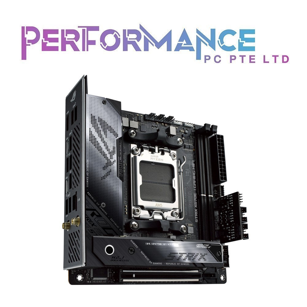 Asus ROG Strix X670E-I Gaming WiFi Motherboard, X670 E I X 670E I X 670 E I GAMING WIFI MOTHERBOARD (3 YEARS WARRANTY BY AVERTEK ENTERPRISES PTE LTD)