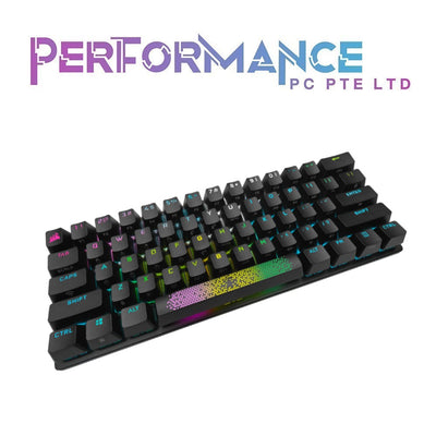 Corsair K70 PRO MINI WIRELESS 60% Mechanical CHERRY MX Speed Switch Keyboard with RGB Backlighting Black/White (2 YEARS WARRANTY BY CONVERGENT SYSTEMS PTE LTD