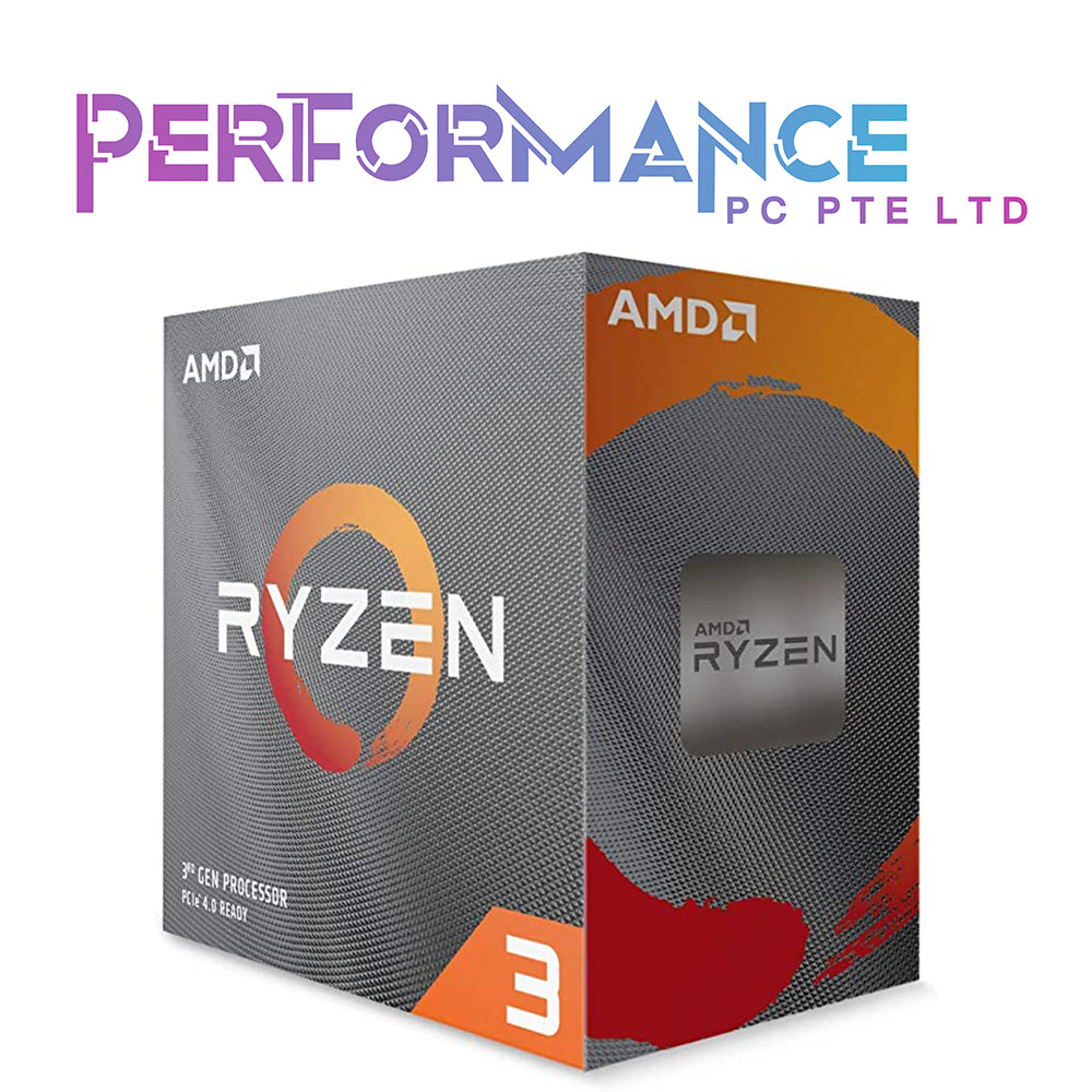 AMD Ryzen 3 3100 4-Core, 8-Thread Unlocked Desktop Processor with Wraith Stealth Cooler (3 YEARS WARRANTY BY CORBELL TECHNOLOGY PTE LTD)