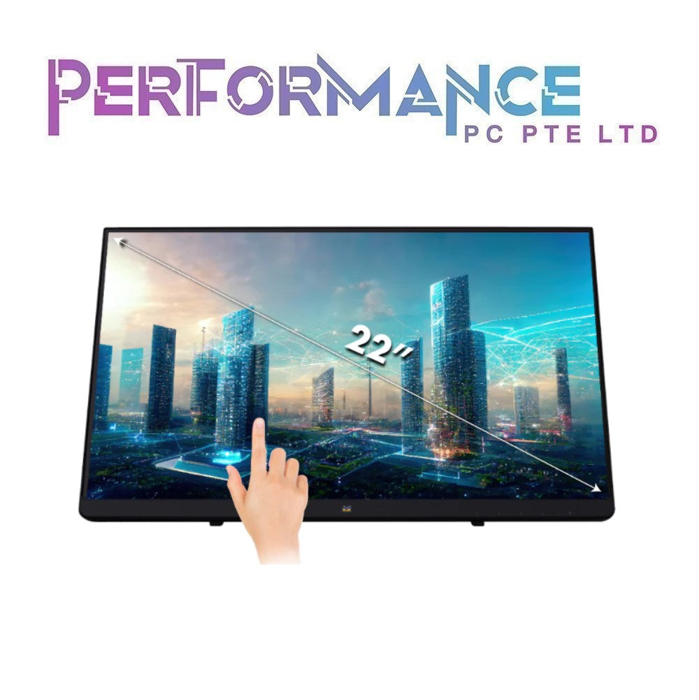 ViewSonic TD2230 22'' 10-Point Multi Touch Screen Monitor - 1920x1080 Resp. Time 5ms Refresh Rate 60hz (3 YEARS WARRANTY BY KAIRA TECHOLOGY PTE LTD)