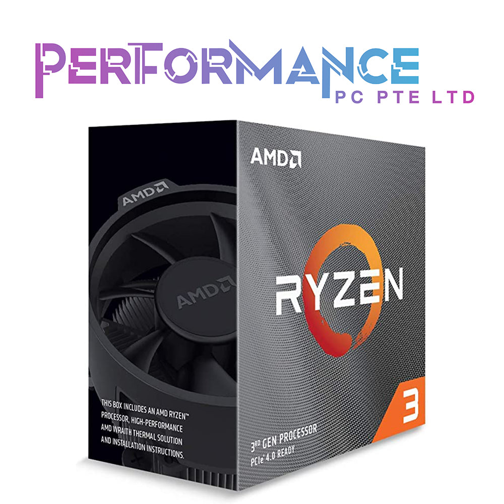 AMD Ryzen 3 3300X 4-Core, 8-Thread Unlocked Desktop Processor with Wraith Stealth Cooler (3 YEARS WARRANTY BY CORBELL TECHNOLOGY PTE LTD)