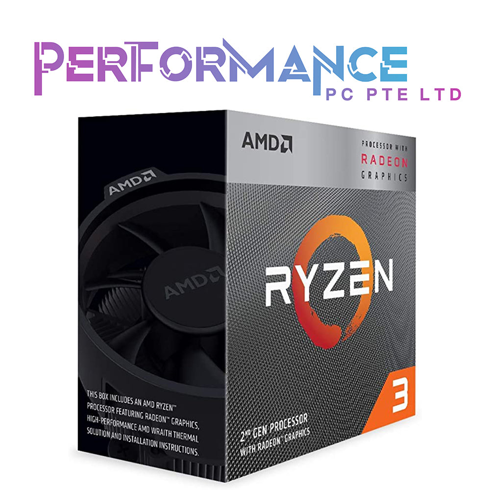 AMD Ryzen 3 3200G 4-Core Unlocked Desktop Processor with Radeon Graphics and Wraith Stealth Cooler (3 YEARS WARRANTY BY CORBELL TECHNOLOGY PTE LTD)