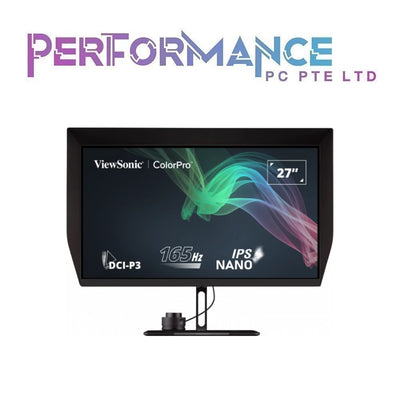 Viewsonic VP2776 ColorPro 27" Pantone Validated Video Editing Monitor Resp. Time 5ms Refresh Rate 165hz (3 YEARS WARRANTY BY KAIRA TECHOLOGY PTE LTD)