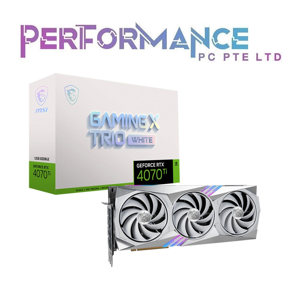 MSI GeForce RTX4070TI RTX4070 TI RTX 4070TI RTX 4070 TI GAMING X TRIO WHITE 12G (3 YEARS WARRANTY BY CORBELL TECHNOLOGY PTE LTD)
