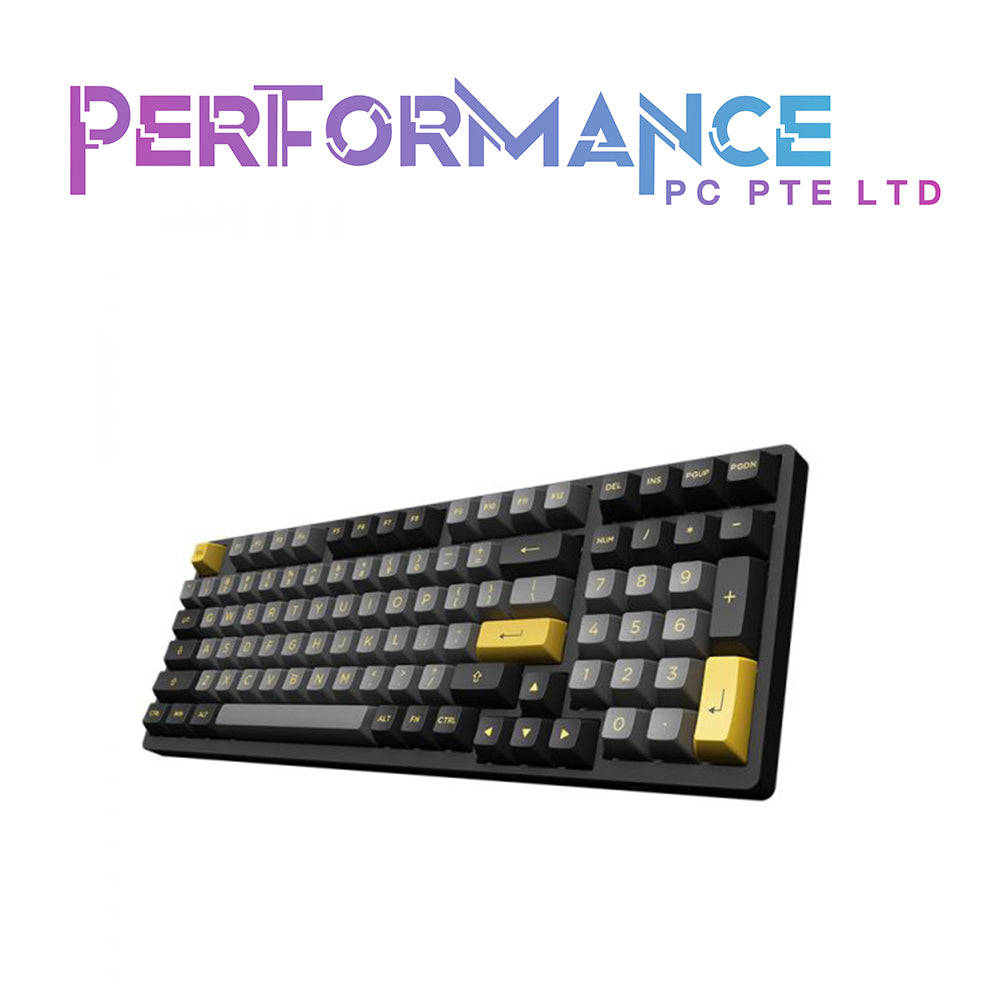 AKKO Keyboard 3098B RGB 3Mode Wireless - Black & Gold (Akko Silver Linear)/(TTC Princess Switch)(1 YEAR WARRANTY BY TECH DYNAMIC PTE LTD)