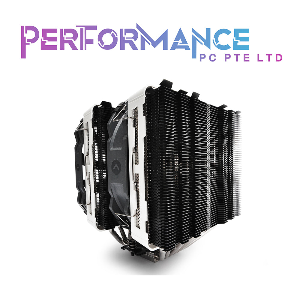 CRYORIG R1 Universal Dual Tower CPU AIR COOLER heatsink with 1 XF140/1 XT140 white (3 YEARS WARRANTY BY CORBELL TECHNOLOGY PTE LTD)