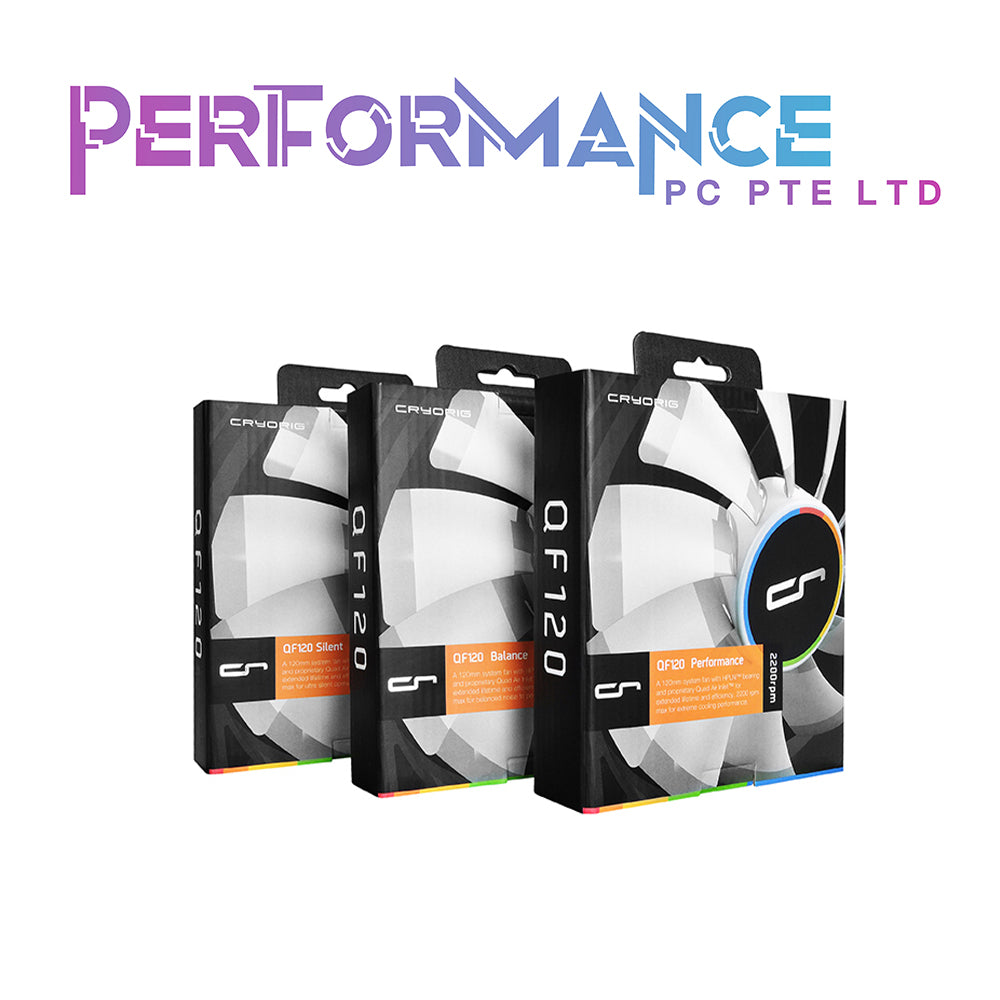 CRYORIG QF120/QF140 Silent/Performance PWM Fan (3 YEARS WARRANTY BY CORBELL TECHNOLOGY PTE LTD)