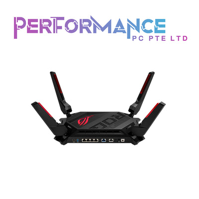 ASUS GT-AX6000 Dual-Band WiFi 6 (802.11ax) Gaming Router, Dual 2.5G ports, enhanced hardware, WAN aggregation, VPN Fusion, Triple-Level Game Acceleration, free network security and AiMesh support (3 YEARS WARRANTY BY AVERTEK ENTERPRISES PTE LTD)