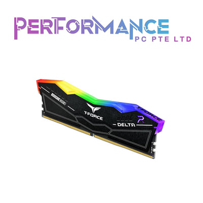 TEAMGROUP T-FORCE DELTA RGB DDR5 32GB 6400MHz White/Black DESKTOP MEMORY (LIMITED LIFETIME WARRANTY BY AVERTEK ENTERPRISES PTE LTD)