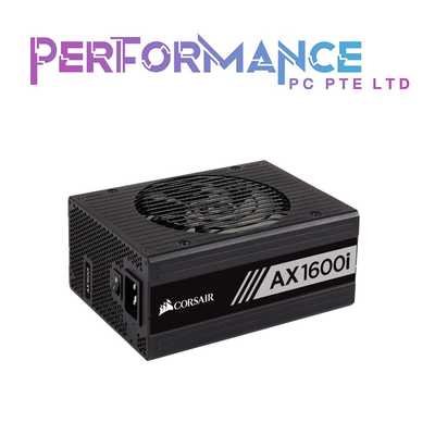 CORSAIR AX1600i Digital ATX Power Supply — 1600 Watt 80 PLUS Titanium Fully-Modular PSU (10 YEARS WARRANTY BY CONVERGENT SYSTEMS PTE LTD)