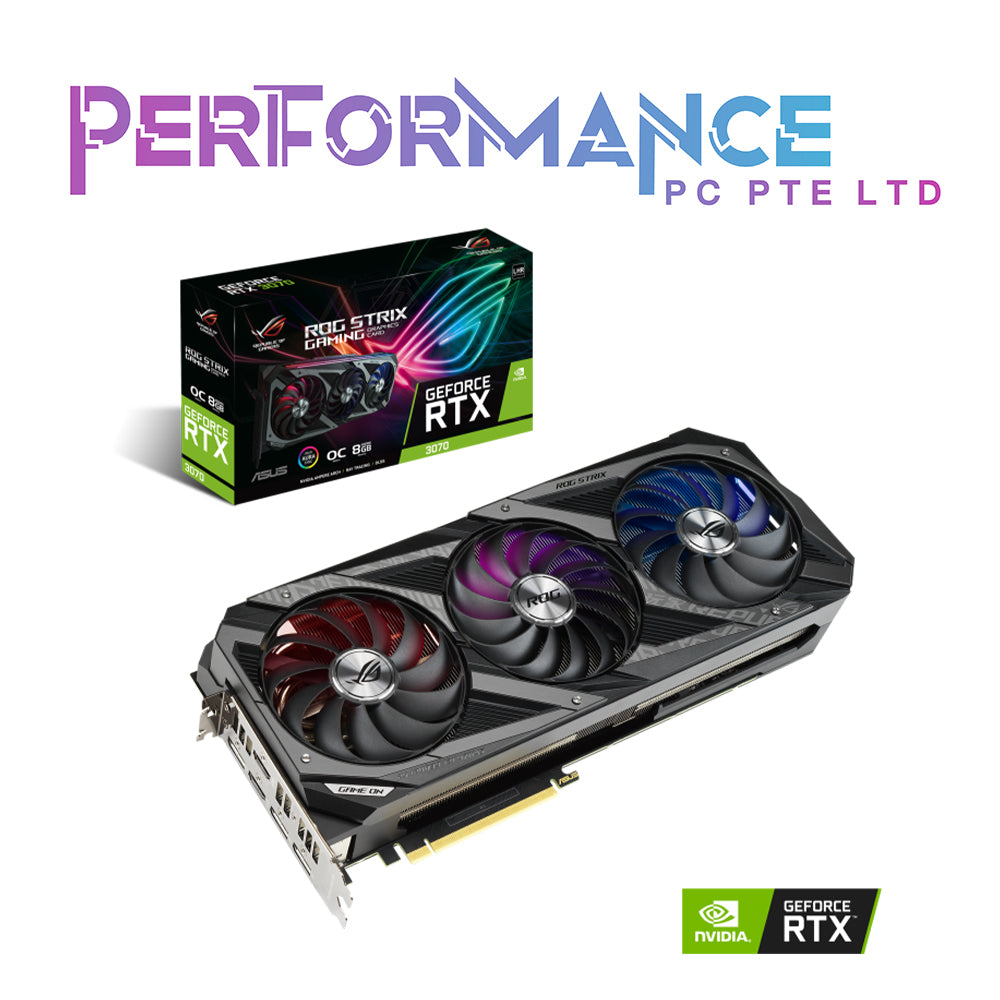 ASUS ROG STRIX GAMING GeForce RTX 3070 OC 8GB V2 GDDR6 Graphics Cards White/Black (3 YEARS WARRANTY BY AVERTEK ENTERPRISES PTE LTD)