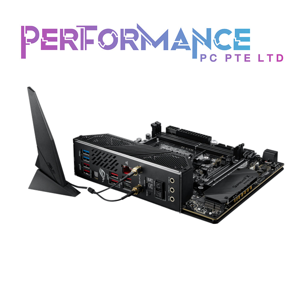 ASUS ROG Crosshair VIII Impact AMD AM4 X570 Mini-DTX enthusiast gaming motherboard with an SO-DIMM.2 card (dual M.2), Wi-Fi 6 (802.11 ax), PCIe 4.0, SupremeFX audio, SATA 6Gb/s and USB 3.2 Gen 2 (3 YEARS WARRANTY BY AVERTEK ENTERPRISES PTE LTD)