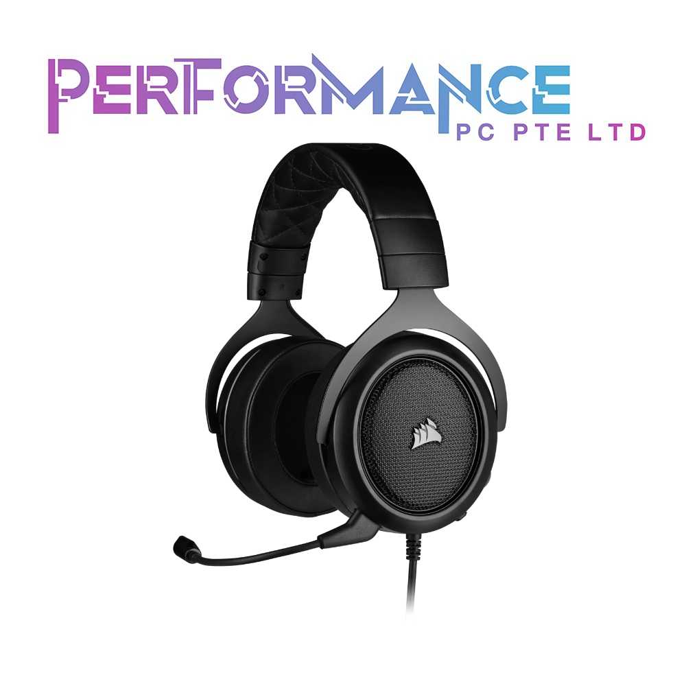 CORSAIR HS50 Pro Gaming Headset - Carbon/Green/Blue (2 YEARS WARRANTY BY CONVERGENT SYSTEMS PTE LTD)