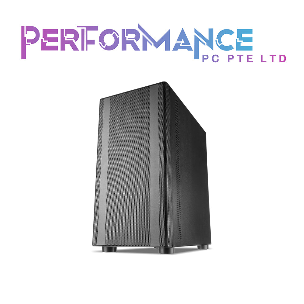 Tecware Flatine TG Black/White MATX Case (1 Year Warranty By Tech Dynamic Pte Ltd)