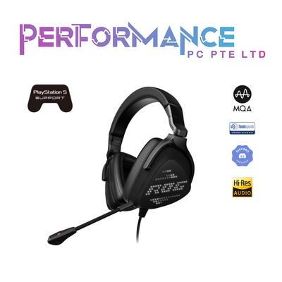 ASUS ROG Delta S Animate Lightweight USB-C gaming headset with AI noise-canceling mic, RGB lighting, compatible with PC, Nintendo Switch and Sony PlayStation 5 (2 YEARS WARRANTY BY BAN LEONG TECHNOLOGIES PTE LTD)