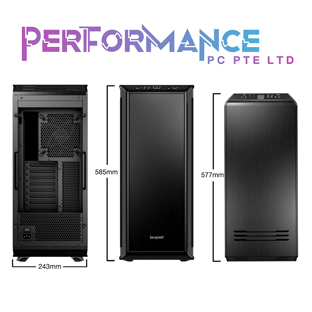 be quiet! Dark Base 900 , Full ATX, 8PCIE Slots, Solid Side Panel, 3x 14cm Silent Wings CASE (3 Years Warranty By Tech Dynamic Pte Ltd)