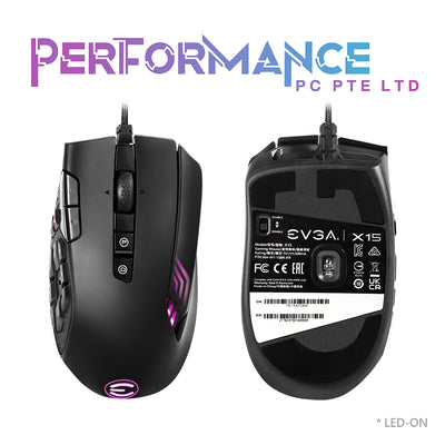 EVGA X15 Mouse Black (1 Year Warranty By Tech Dynamic Pte Ltd)