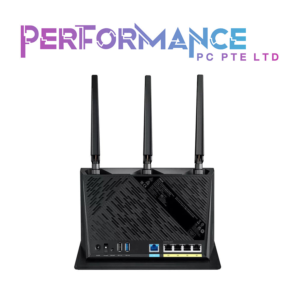 ASUS RT-AX86S AX5700 Dual Band WiFi 6 Gaming Router, PS5 compatible, Mobile Game Mode, Lifetime Free Internet Security, Mesh WiFi support, 2.5G Port, Gaming Port, Adaptive QoS, Port Forwarding (3 YEARS WARRANTY BY AVERTEK ENTERPRISES PTE LTD)