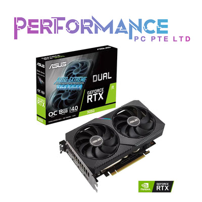 ASUS Dual GeForce RTX 3050 OC Edition 8GB GDDR6 Graphics Card (3 YEARS WARRANTY BY AVERTEK ENTERPRISES PTE LTD)