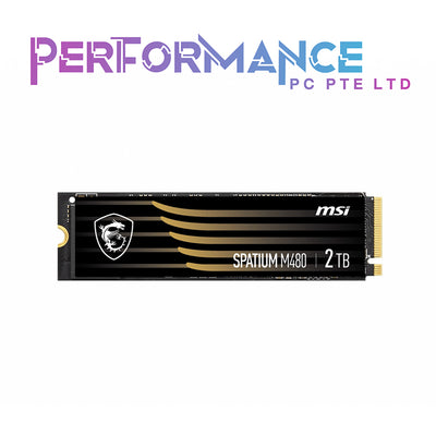 MSI SPATIUM M480 PCIe 4.0 NVMe M.2 1TB/2TB/ 5Yrs Wty/MAX READ: 7000 MB/s, MAX WRITE: 6850 MB/s (5 YEARS WARRANTY BY CORBELL TECHNOLOGY PTE LTD)