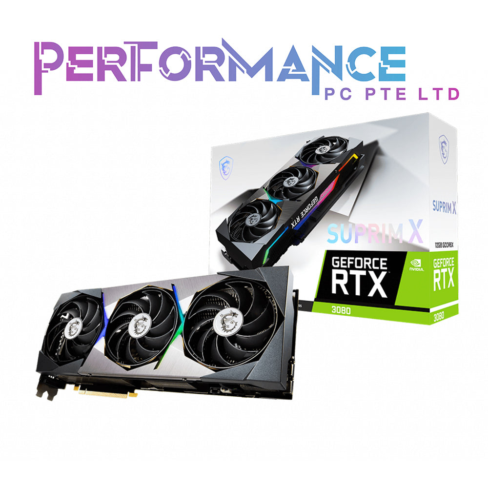 MSI GeForce RTX™ 3080 SUPRIM X 12G LHR (3 YEARS WARRANTY BY CORBELL TECHNOLOGY PTE LTD)