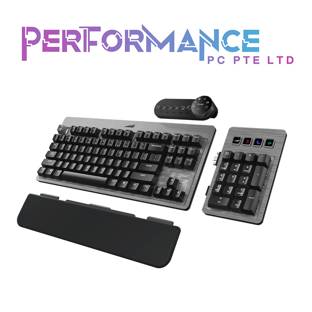 MOUNTAIN Everest Max hot-swappable Keyboard US MX Brown/Red Sw Gray/Black (2 YEARS WARRANTY BY TECH DYNAMIC PTE LTD)