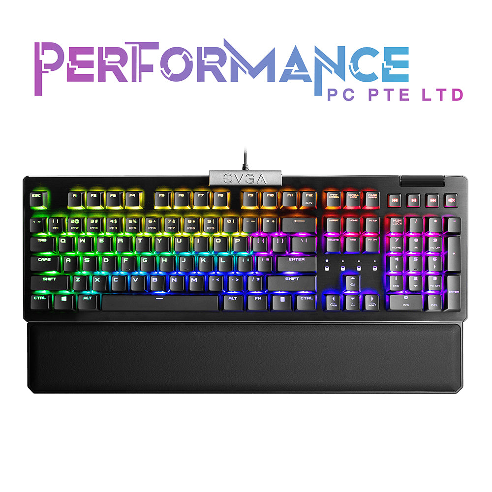 EVGA Z15/Z20 RGB Mechanical Gaming Keyboard, Linear Switch, RGB Backlit LED, Hot Swappable (1 Year Warranty By Tech Dynamic Pte Ltd)