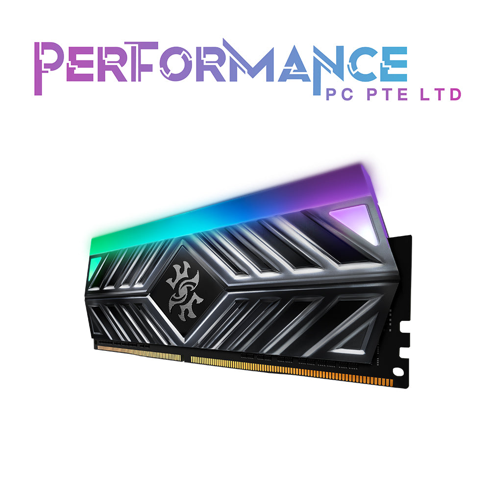 ADATA SPECTRIX D41G DDR4 RGB Memory Module Black/Red - DDR4-3200CL16 16GB/32GB (LIFETIME LIMITED WARRANTY BY TECH DYNAMIC PTE LTD)